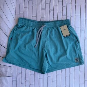 Nike Swim Trunks Mens 2XL Green Volley Shorts Lined 7" Inseam Drawstring NWT